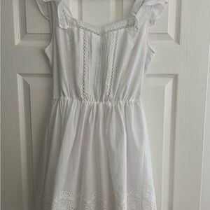Steve Madden White Dress with Eyelet Details